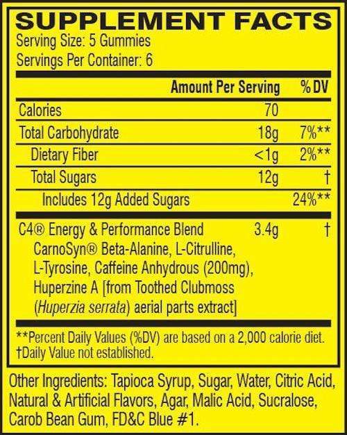 Cellucor Creatine Cellucor C4 Gummies 30 ct