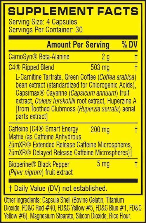 Cellucor Weight Loss Cellucor C4 Ripped 120 Caps
