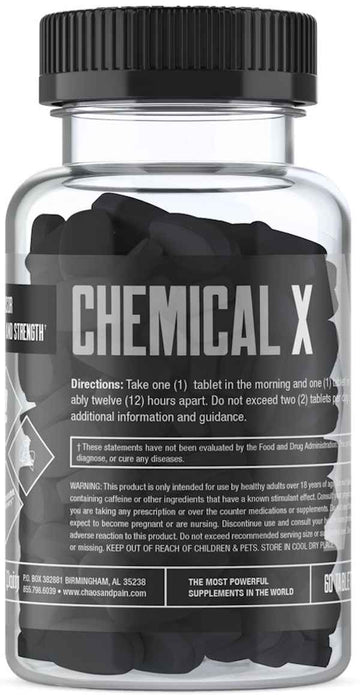 Chaos and Pain Chemical X 60 Tabs