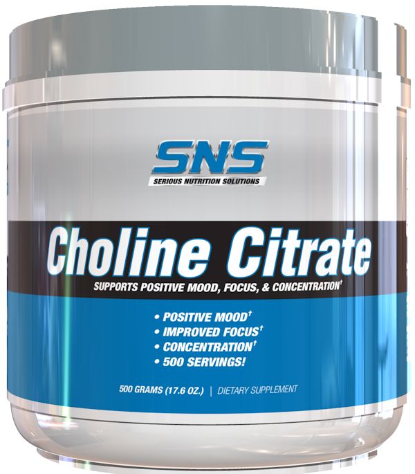 Serious Nutrition Solutions SNS Choline Citrate Powder
