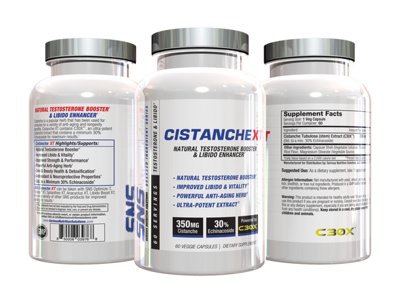 Serious Nutrition Solutions Cistanche XT Test Booster 60 Caps bottle