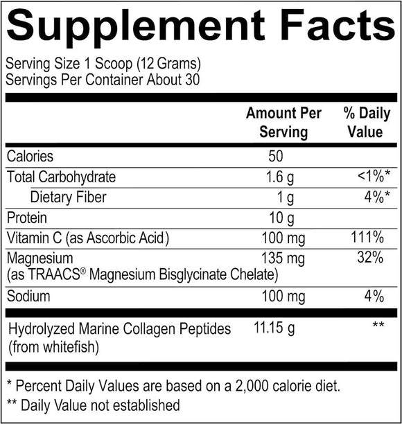 Revive Collagen 30 Servings Skin, Hair, and Joint Complex fact