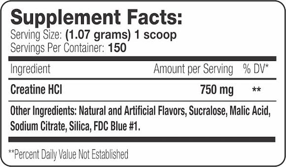 Serious Nutrition Solutions SNS Creatine HCI fact