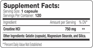 SNS Serious Nutrition Solutions Creatine HCI 120 caps