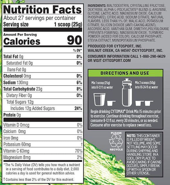 CytoSport Cytomax 1.5 lbs 27 servings