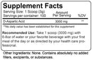 Nutrakey DAA D-Aspartic Acid 100 servings fact