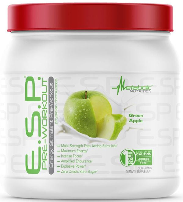 E.S.P Pre-Workout Metabolic Nutrition apple