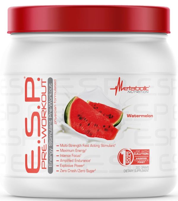 E.S.P Pre-Workout Metabolic Nutrition melon
