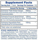 Echinacea Immune Health cold flu hi-tech fact