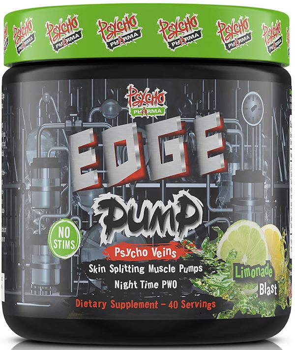 Edge Pump Psycho Pharma 40 serving Lemonade