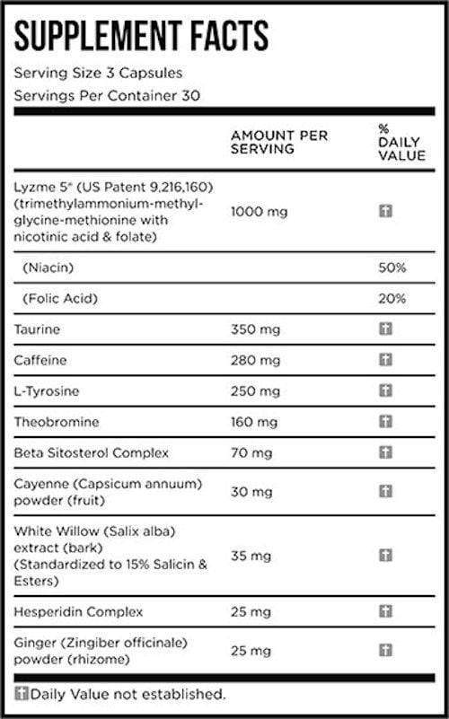 EFX Sports Fat Burner EFX Sports Lyzme 5 90 caps