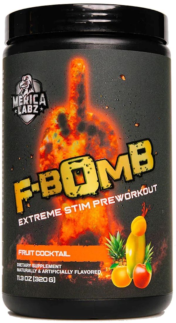 Merica Labz F-Bomb Pre-Workout pinapple