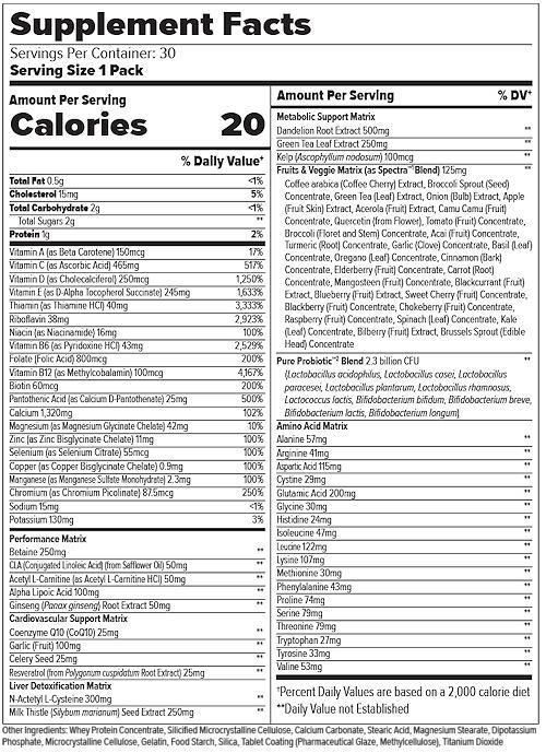 FinaFlex Multi Vitamin FinaFlex Total Multi Pak
