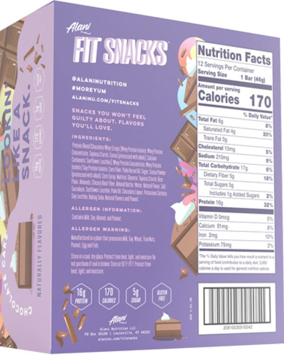 Alani Nu Fit Snacks Protein Bars