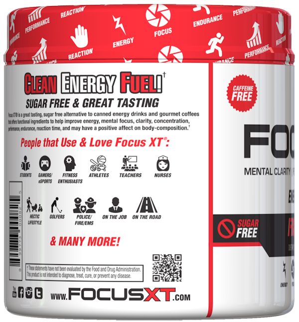SNS Focus XT Caffeine Free Pre-Workout side