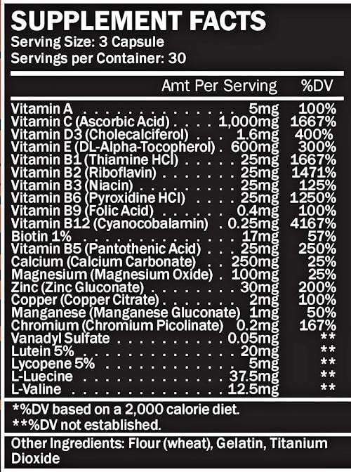 Formutech Nutrition Multi Vitamin Formutech Nutrition FIT Men 90 Veggie Caps