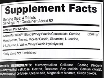 Gaspari Nutrition Amino Max 8000 325 tabs.