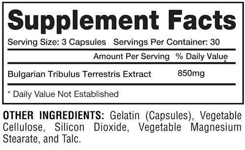 Gaspari Nutrition Tribulus Ultra High Potency caps fact