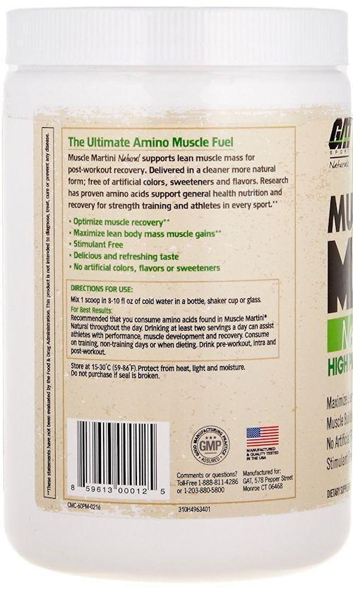 GAT Sports Protein Appletini GAT Sports Muscle Martini Natural 30 servings