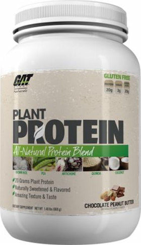 GAT Sports Protein Chocolate Peanut Butter GAT Sports Plant Protein Naturals 20 servings