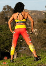 GenXLabs Accessories Clothing Yellow - Orange -Red / X-Small GenXlabs Active Print Legging Muscles-R-Sexy