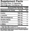 GenXLabs Pre-Power Pre-Workout Caps Double Pak fact