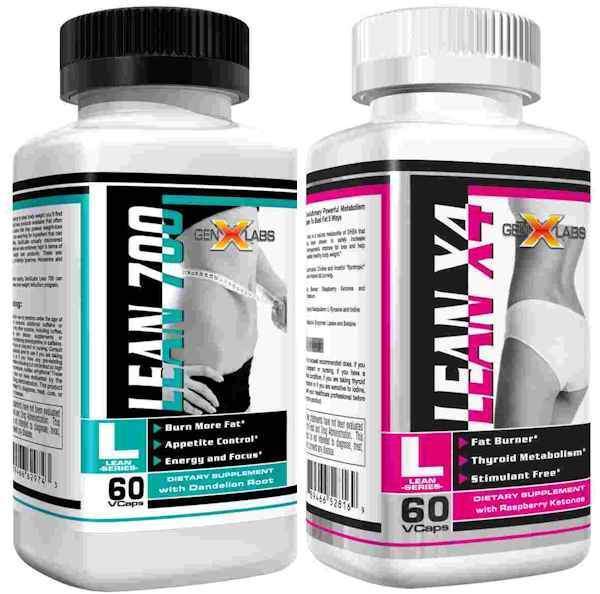 GenXLabs Fat Burner GenXLabs Lean 700 and LeanX4 AM and PM 