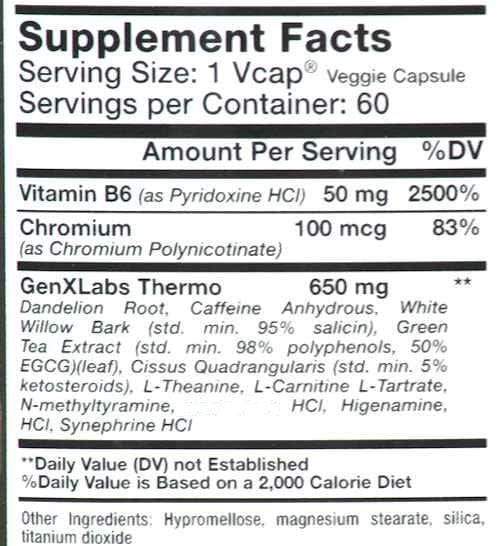 GenXLabs Fat Burner GenXLabs Lean 700 and LeanX4 AM and PM Weight Loss
