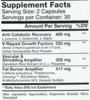 GenXLabs V-Ripped Cutting abs lean muscle fact