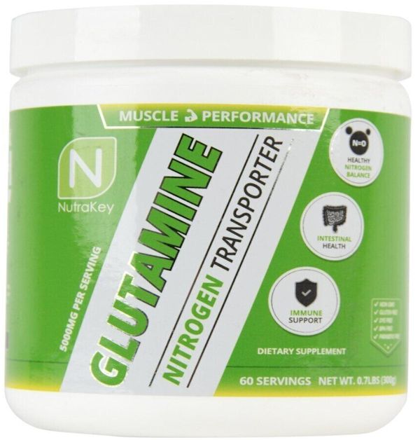 NutraKey Glutamine 60 servings pure muscle