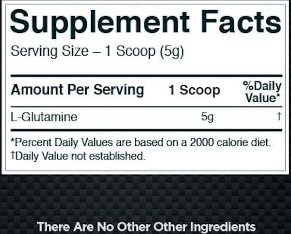 Rule One Glutamine 100% Pure Micronized 130 fact