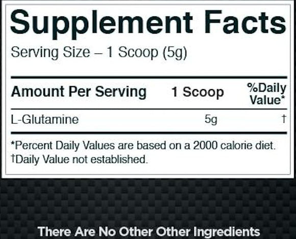 Rule One Glutamine 100% Pure Micronized 130 fact