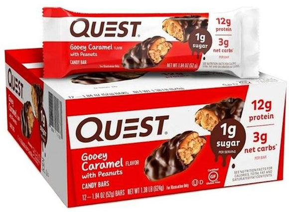 Quest Gooey Caramel Protein Bar | 12gm Protein