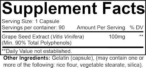 Nutrakey Antioxidant Nutrakey Grape Seed Extract 90 caps