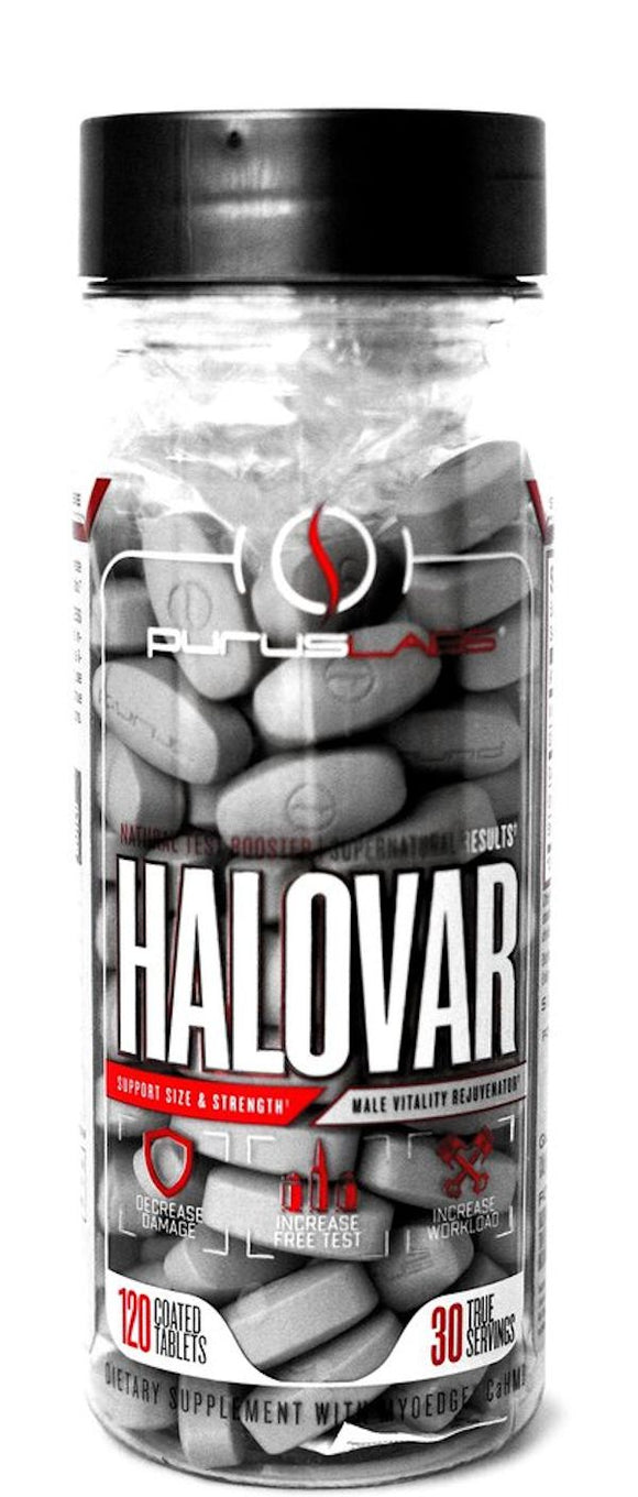 Purus Labs Halovar 120 Tablets mass size
