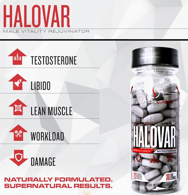 Purus Labs Test Booster Purus Labs  Halovar muscle builder banner