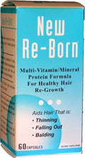 New Re-Born Hair Vitamins Health and Beauty 60 caps