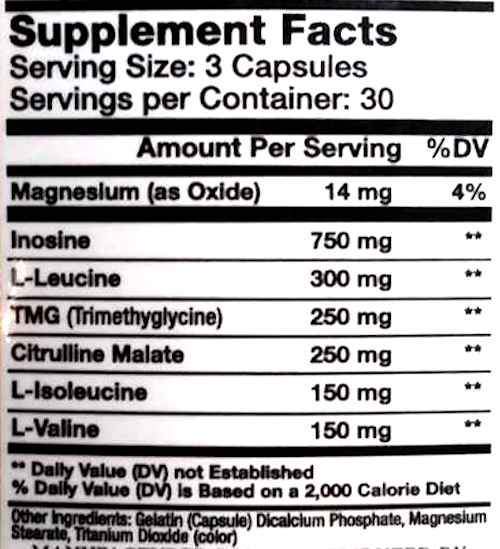 Hi-Tech Pharmaceuticals Synadrene FREE GenXLabs Pre Power label