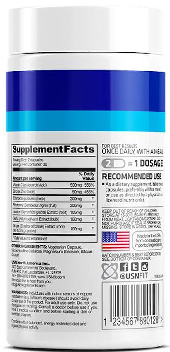 USN Vibrance Immune Health label