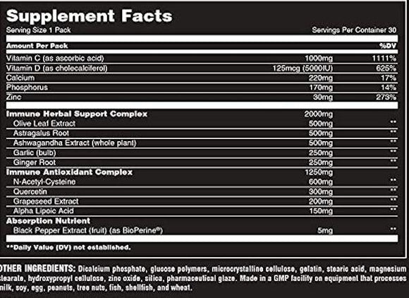 Universal Immune Pak  Fact