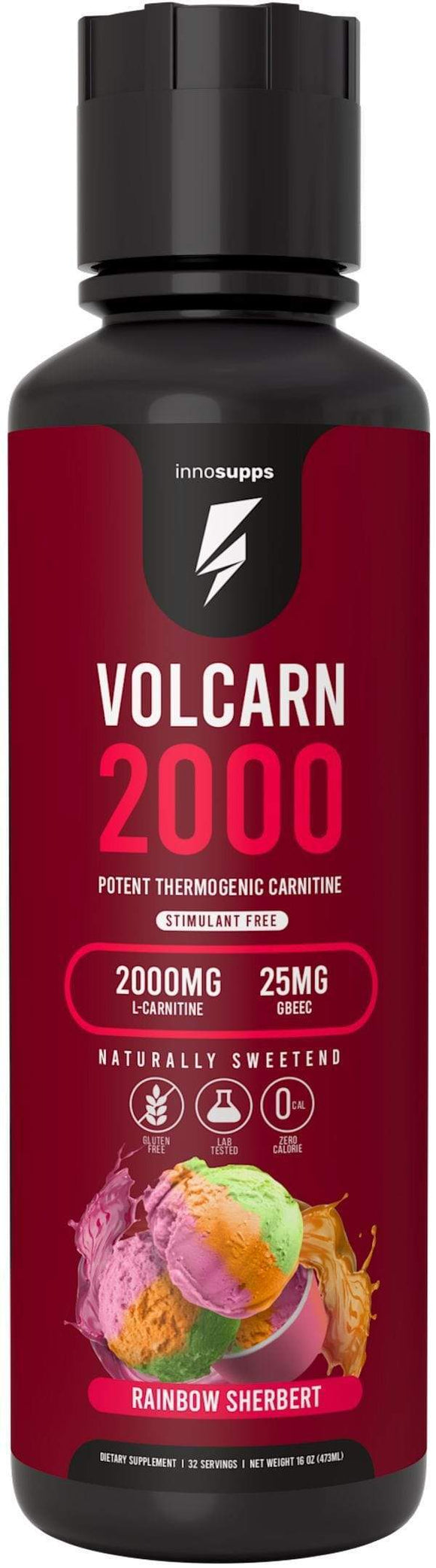 Inno Supps Carnitine Rainbow Sherbet Inno Supps Volcarn 2000 32 servings