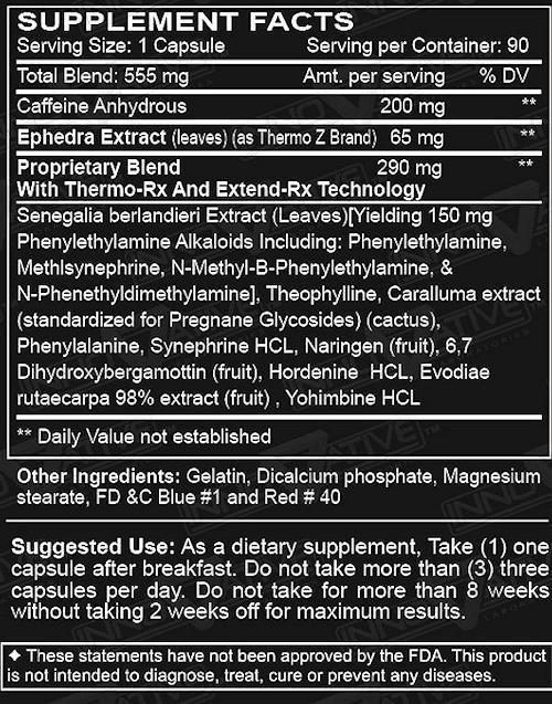 Innovative Labs Black Mamba Weight Loss fact