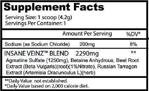 Insane Labz Muscle Pumps Insane Labz Insane Veinz 35 servings