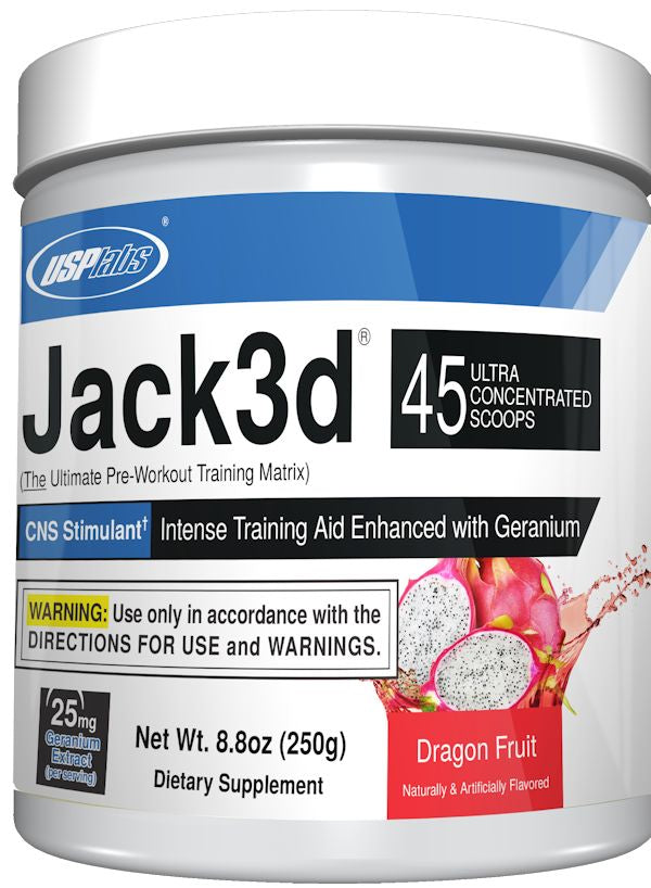 USP Labs Jack3d Hardcore Pre-Workout with DMHA dragon
