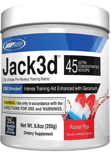 USP Labs Jack3d Hardcore Pre-Workout with DMHA rocket