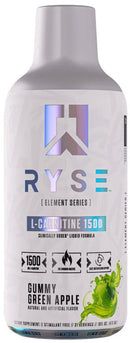 Ryse Supplements Liquid L-Carnitine 1500 green apple