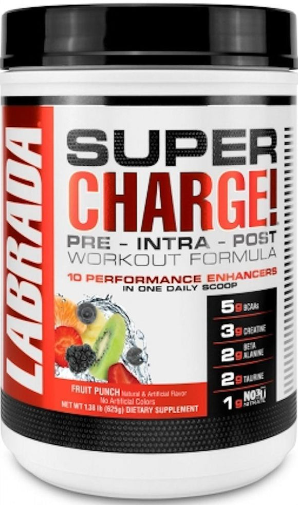 Labrada Pre-Workout Fruit Punch Labrada Super Charge Pre-Workout