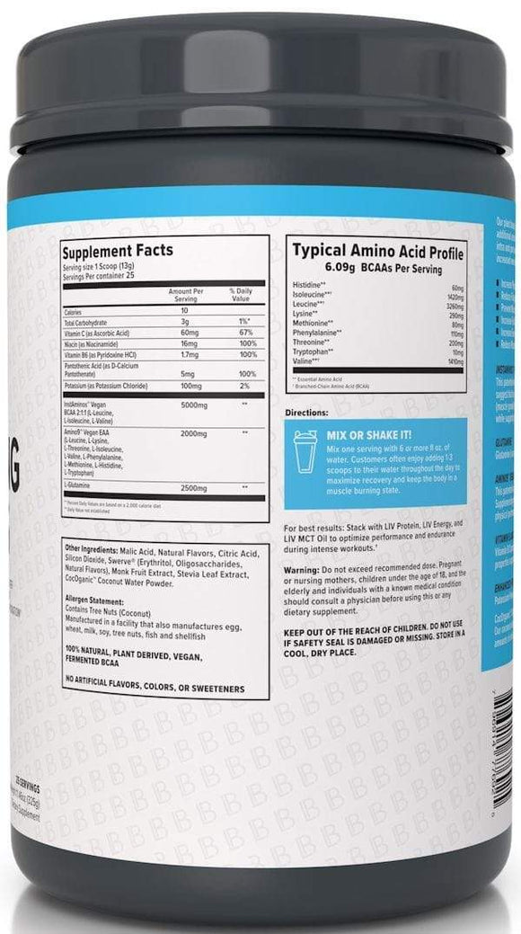 Liv Body BCAA Liv Body Hydrating Aminos 25 servings