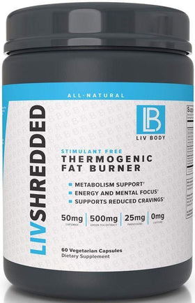Liv Body Grains of Paradise Liv Body LIV Shredded Stim Free 60 veg caps