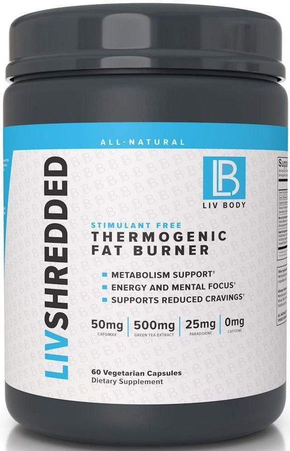 Liv Body Grains of Paradise Liv Body LIV Shredded Stim Free 60 veg caps